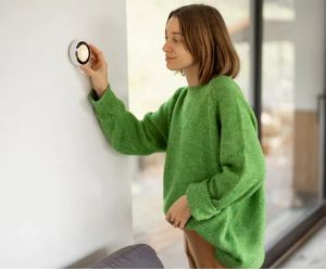 smart thermostat home humidifier control