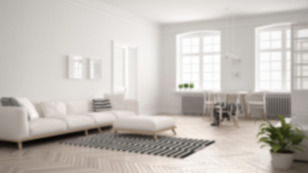 Blurry background inside home interior design