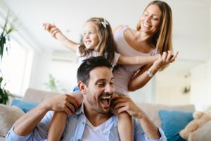 A family enjoying time