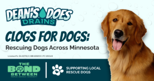 Clogs for Dogs: Unclog Your Drains While Helping Rescue Dogs Across Minnesota